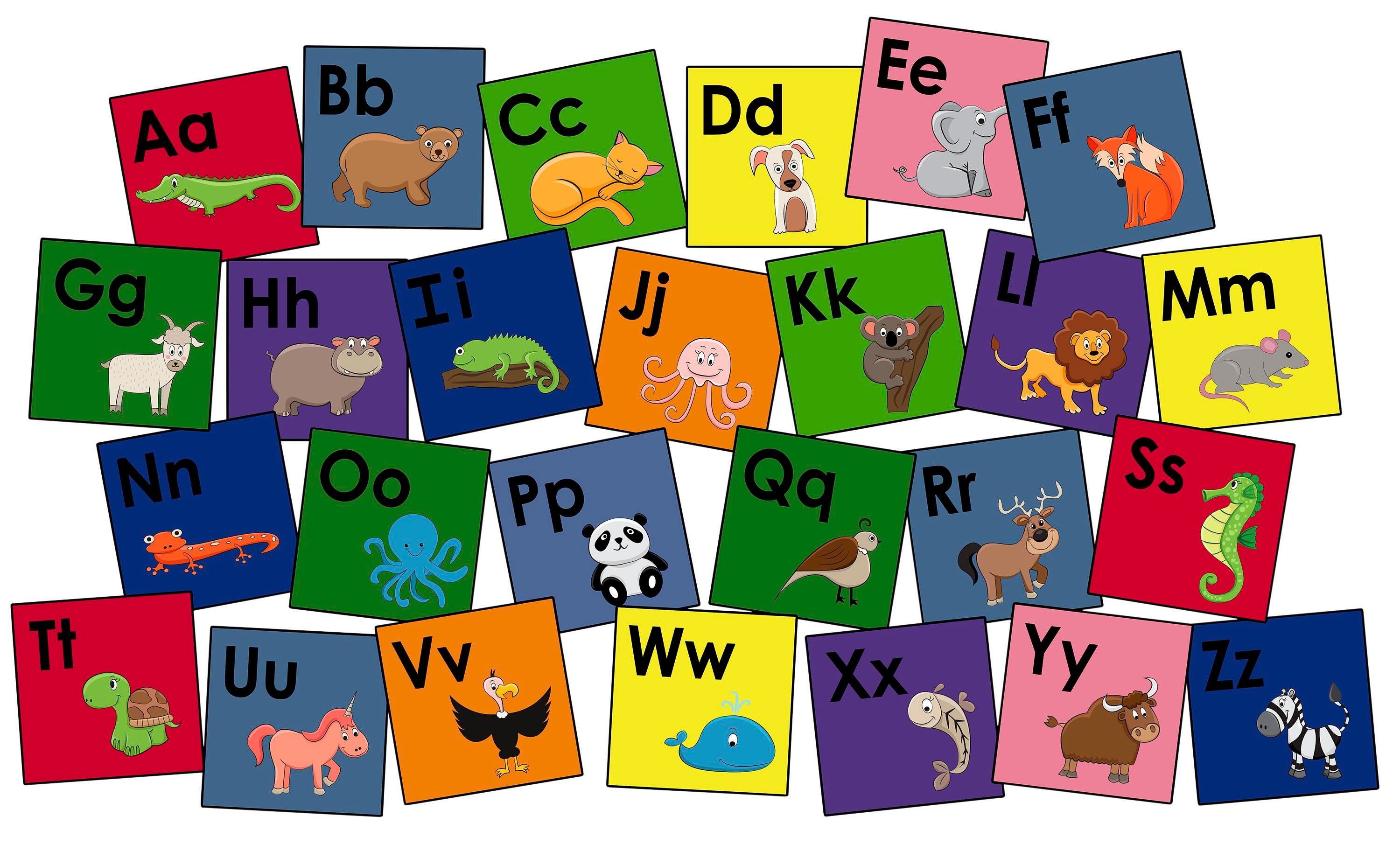 Childcraft ABC Furnishings Alphabet Friends Washable Carpet Squares 4000118